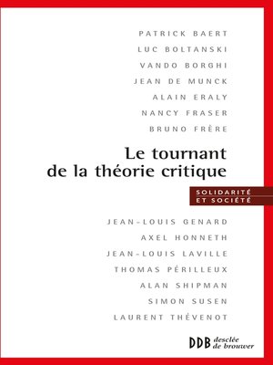 cover image of Le tournant de la théorie critique